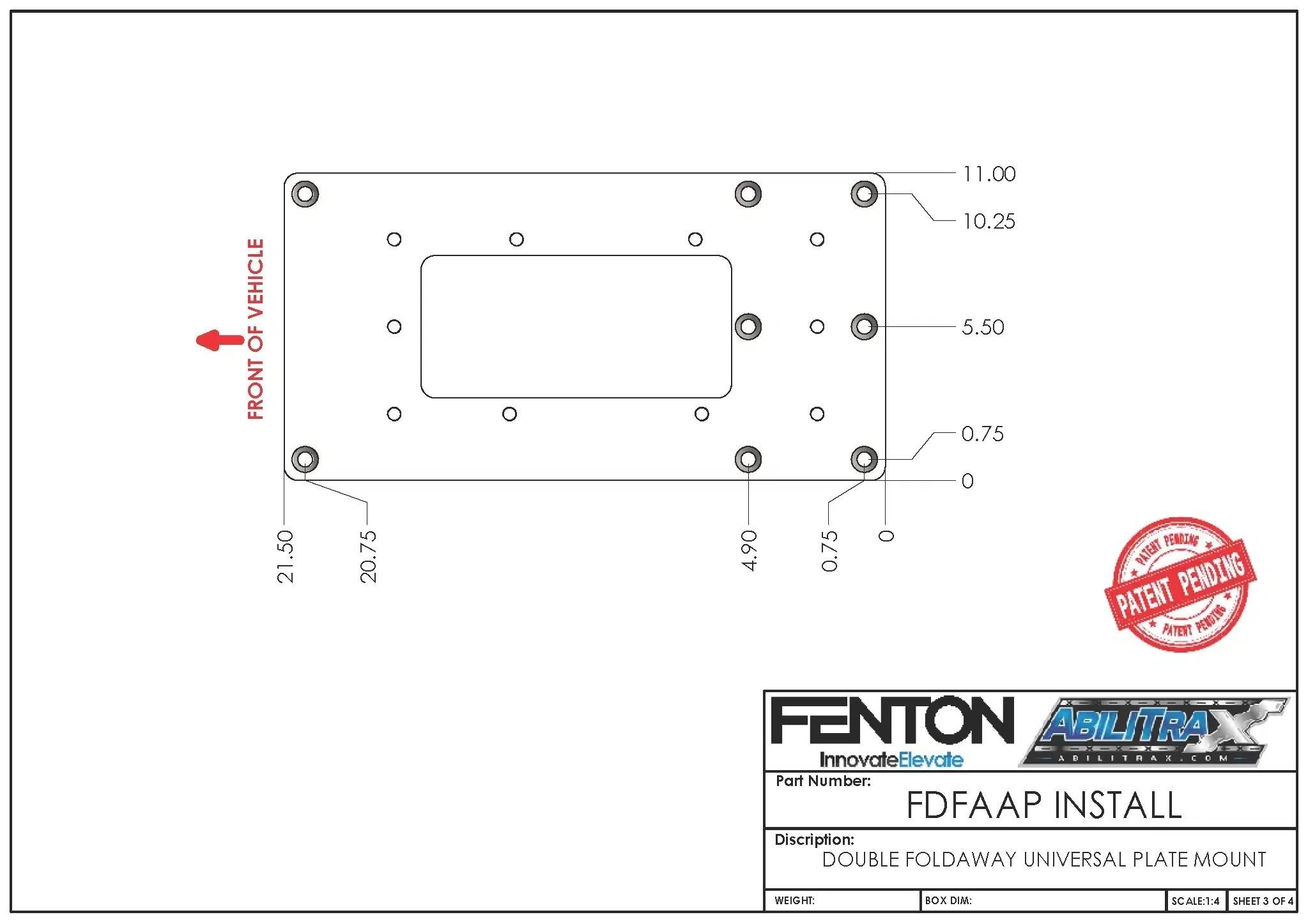 FENTON Double FoldAway Kit with Freedman Bellagio 3PT Seat (Streetside) and Fenton Mounting Plate - Image 10