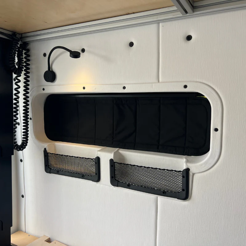Mercedes Sprinter 10x33 Bunk Window Trim Ring with Storage Cubbies - Image 5