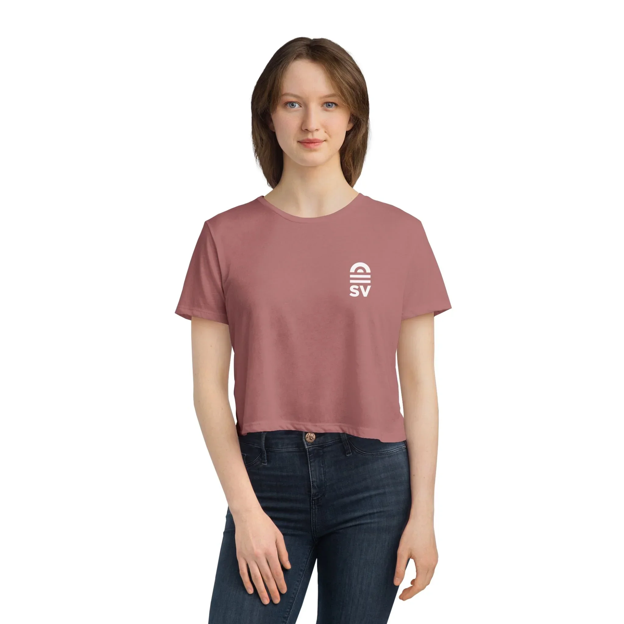 SV Women's Flowy Cropped Tee - Image 7