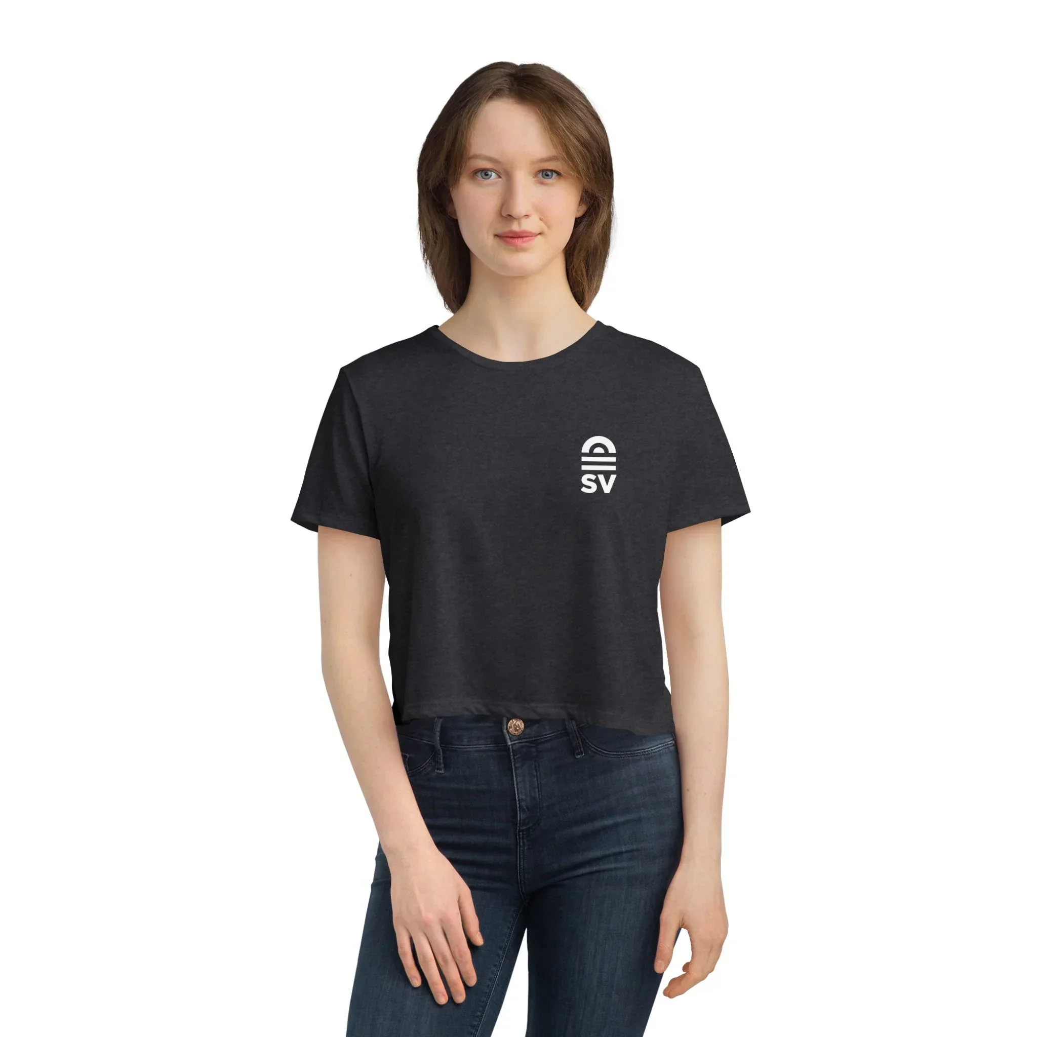SV Women's Flowy Cropped Tee - Image 9